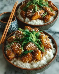Delicious honey garlic chicken served on a plate