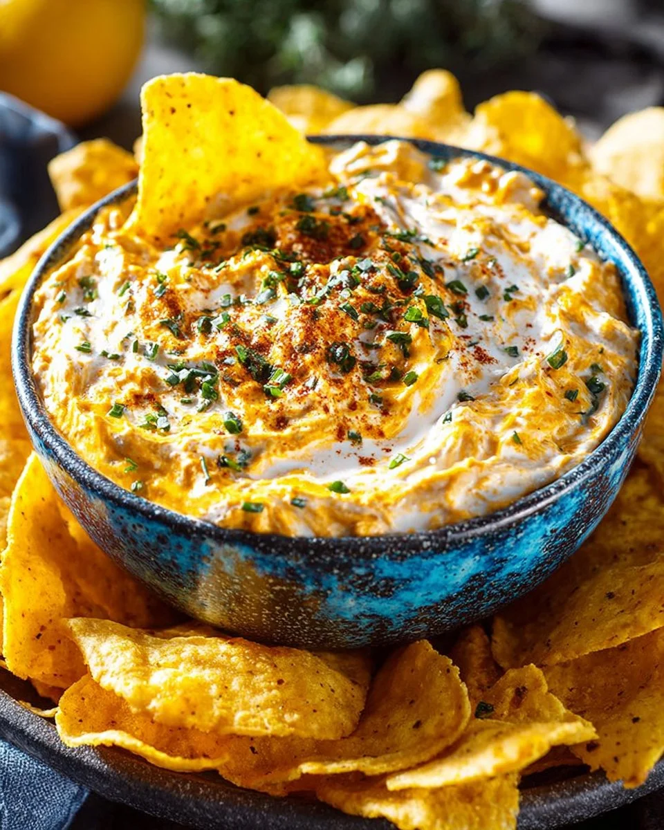 Creamy Bacon Cheddar Ranch Dip served in a bowl with fresh veggies