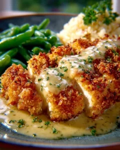 Plate of crispy cheddar chicken tenders served with dipping sauce