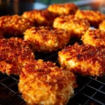 Crispy Parmesan Ranch Chicken Nuggets served on a plate