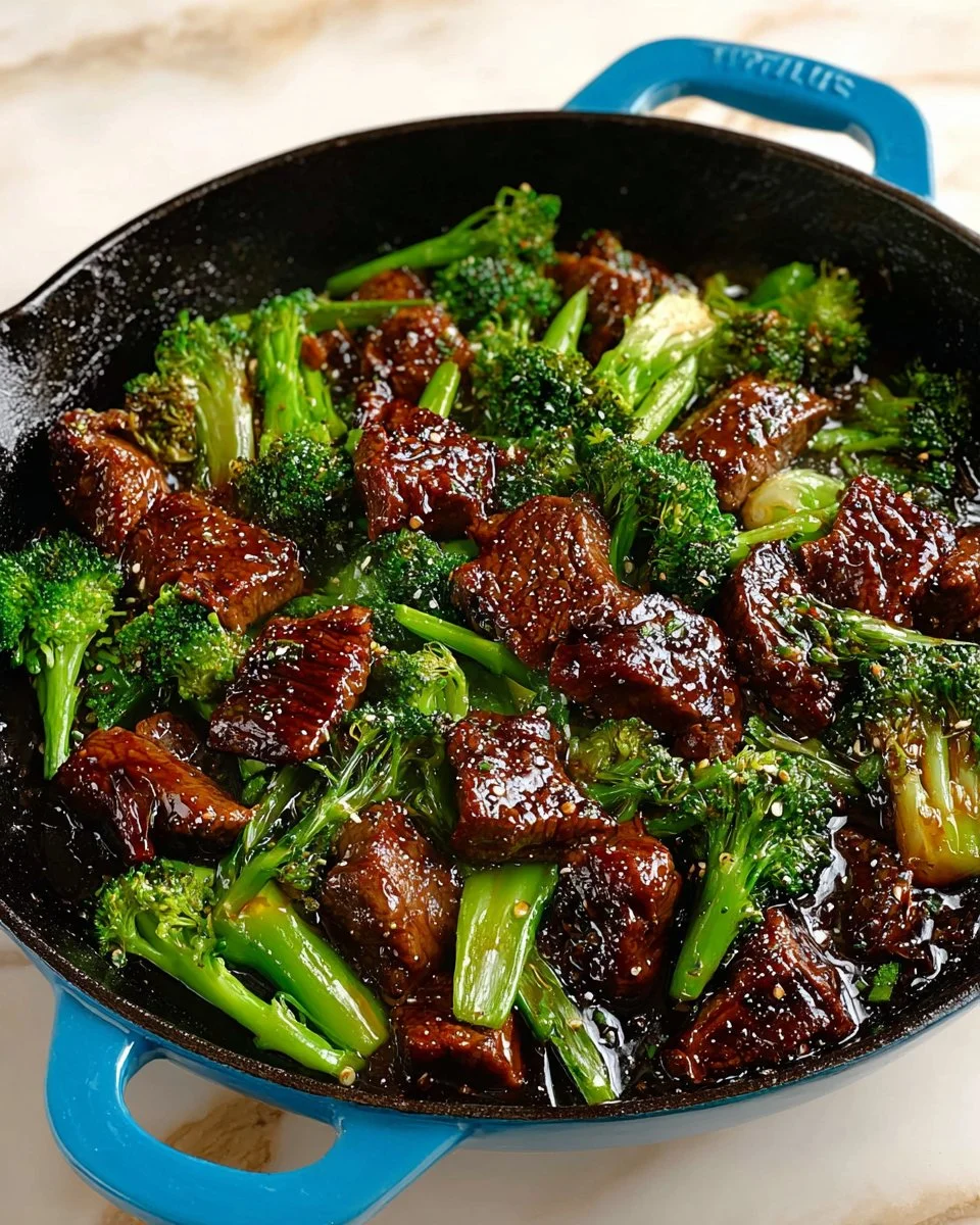 Delicious plate of easy beef and broccoli stir-fry with vibrant broccoli and tender beef slices.