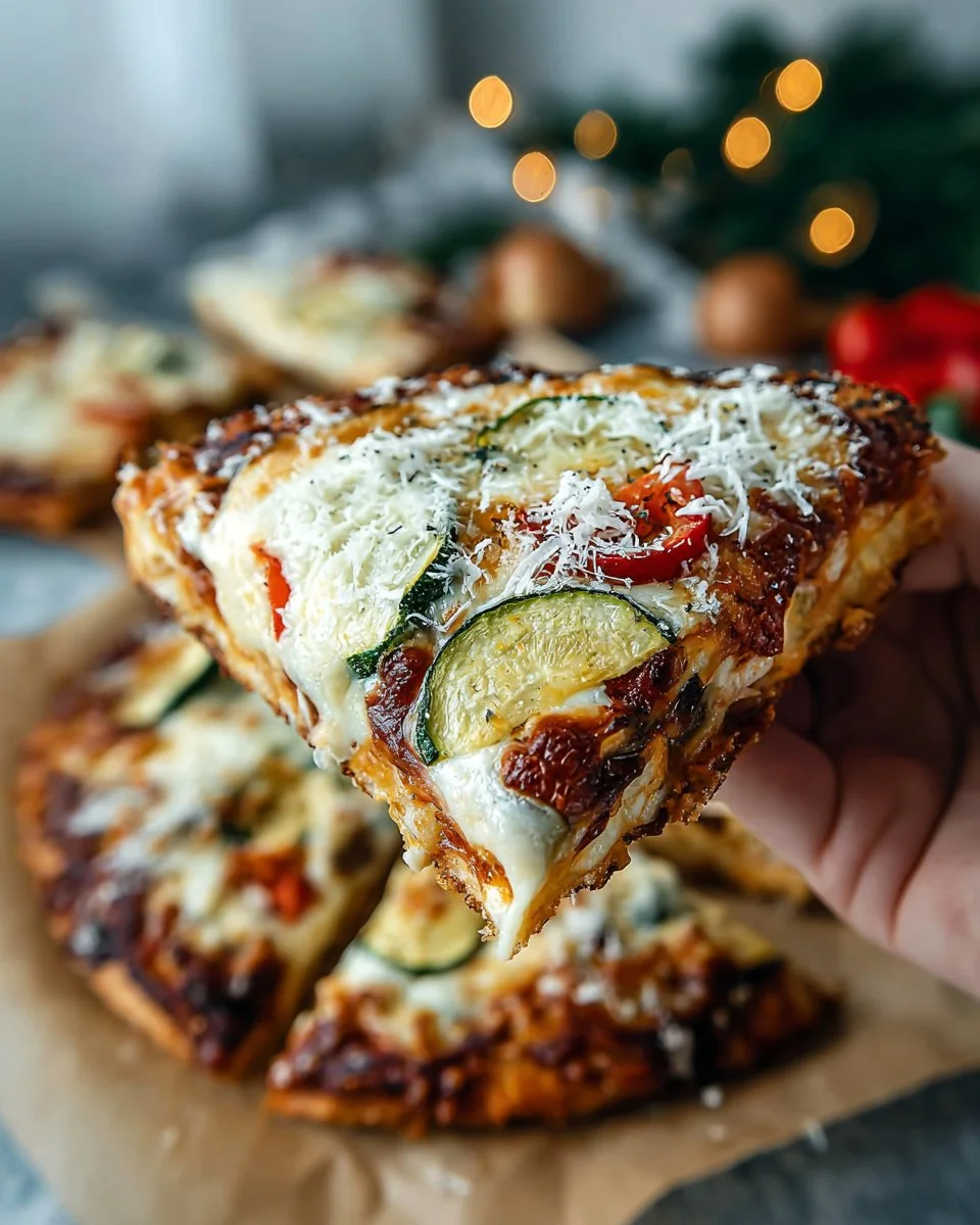 Homemade roasted vegetable pizza with colorful veggies on a crispy crust.