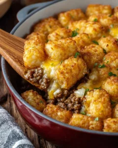 Delicious Big Mac Casserole bursting with classic flavors and cheesy goodness.