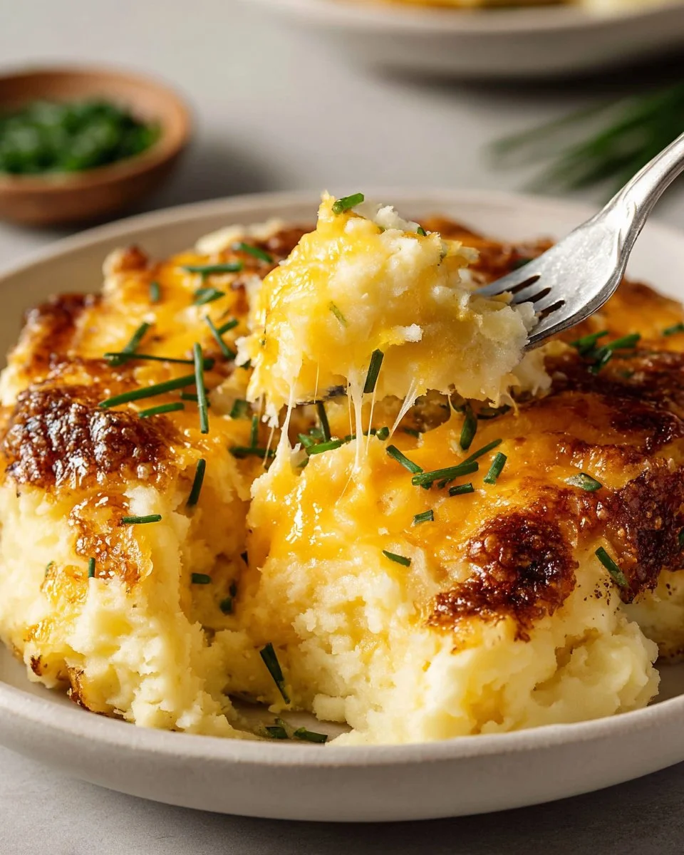 Cheddar Mashed Potato Bake
