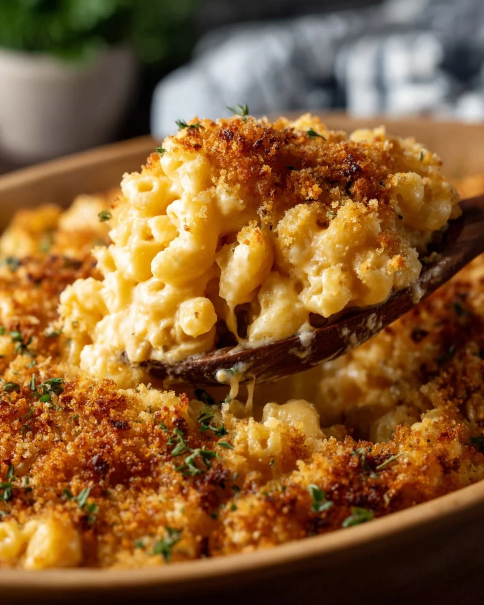 Creamy Instant Pot macaroni and cheese served in a bowl