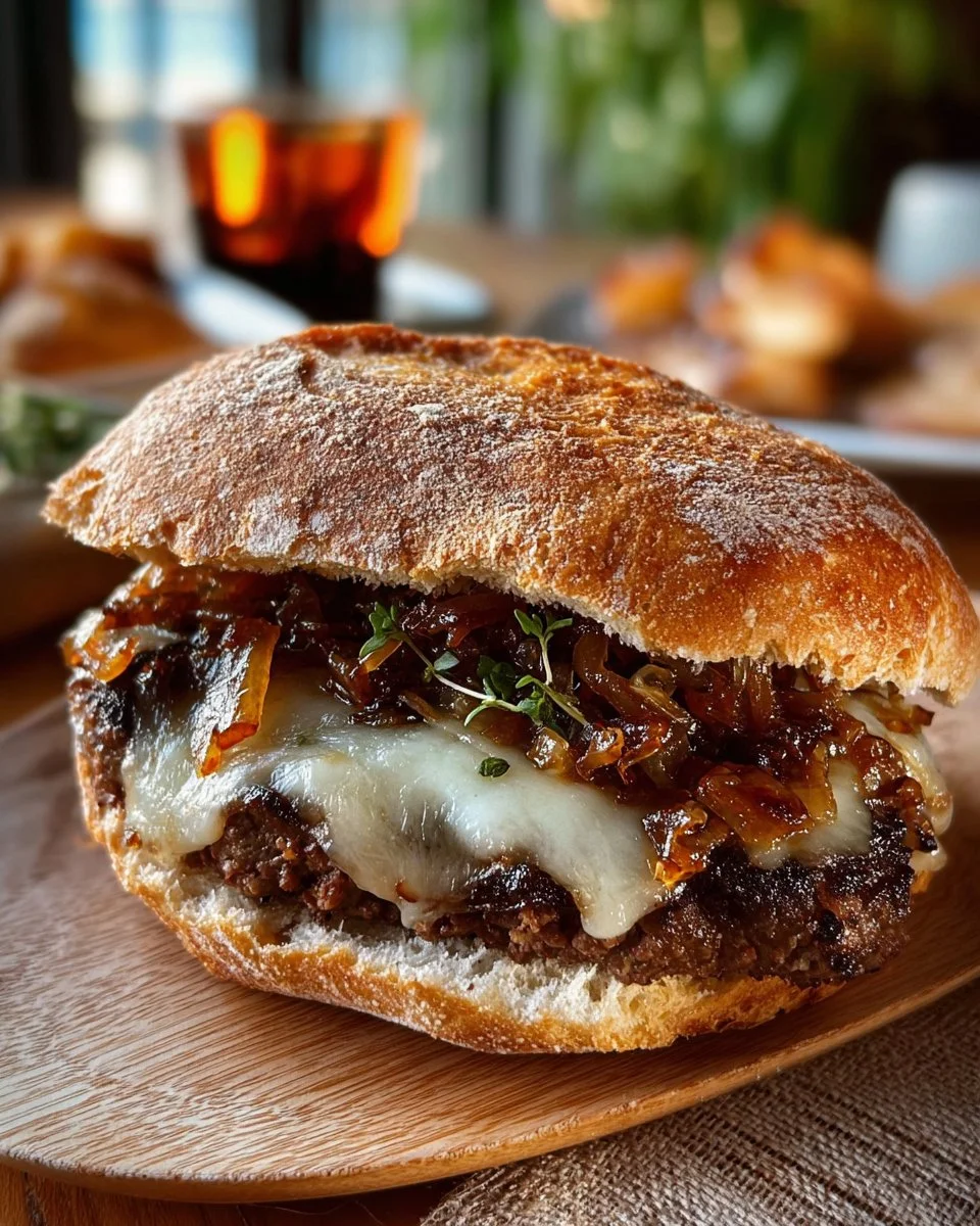 Delicious Maple Bacon Smash Burger with crispy bacon and sweet glaze