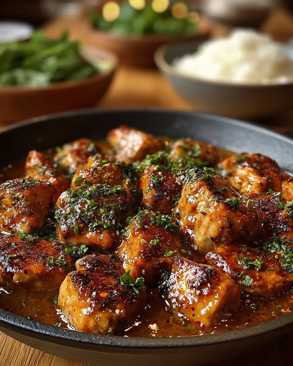 Delicious Butter Chicken Skillet inspired by Texas Roadhouse recipe
