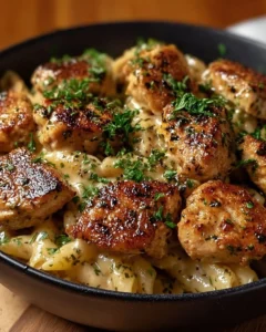 Delicious Cajun Chicken Pasta garnished with fresh herbs