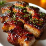 Delicious Char Siu Chicken with a glaze of sweet marinade