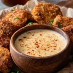 Copycat Buffalo Wild Wings fried pickles sauce in a small bowl