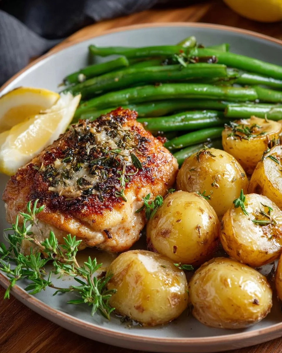 Slow Cooker Lemon Honey Chicken with colorful vegetables in a dish