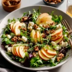 Fresh Apple Walnut Salad with crispy apples and crunchy walnuts.