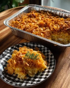 Cheesy hash brown breakfast bake with crispy potatoes and melted cheese