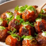 Delicious Crock Pot Buffalo Ranch Meatballs for a savory meal