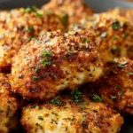 Juicy melt in your mouth chicken breast dish garnished with herbs