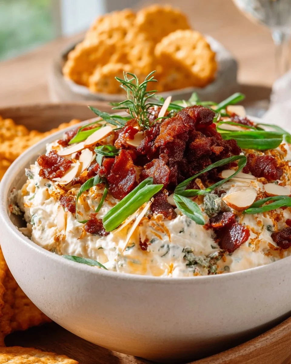 Delicious Neiman Marcus Dip served in a decorative bowl