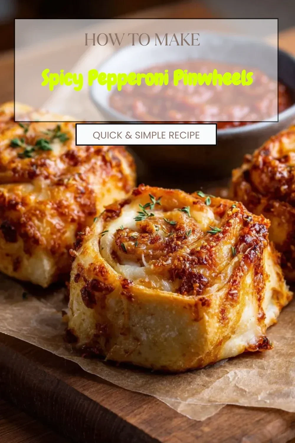 Plate of spicy pepperoni pinwheels ready to serve as a tasty appetizer.