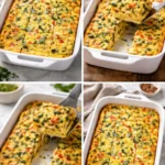 Delicious cottage cheese egg bake served on a plate.