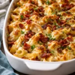 Delicious Crazy Good Casserole cooked and served in a baking dish