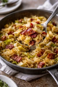 Easy Fried Cabbage recipe with simple ingredients and quick cooking method