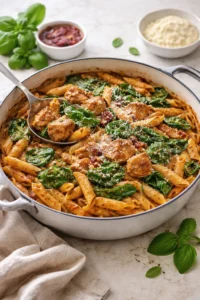 Delicious Marry Me Chicken Pasta with creamy sauce and fresh ingredients