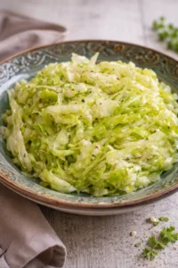 Vibrant Middle Eastern cabbage salad with fresh vegetables and herbs