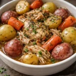 Delicious Garlic Butter Chicken in a Crockpot for easy meal preparation