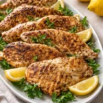 Yogurt marinated chicken cooked to perfection with spices and herbs