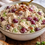 Best ever chicken salad with fresh ingredients and vibrant colors