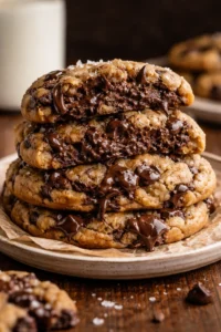 Jumbo bakery-style chocolate chip cookies fresh out of the oven