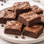Deliciously rich sourdough brownies made with sourdough discard