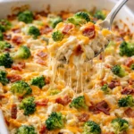 Delicious low carb chicken casserole served in a dish