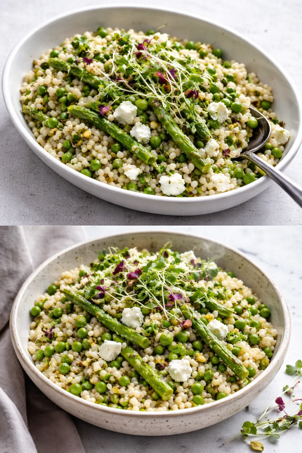 Vibrant Easter Couscous Salad with colorful veggies and herbs