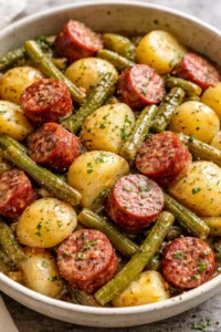 Delicious Crock Pot Swamp Potatoes served in a dish.